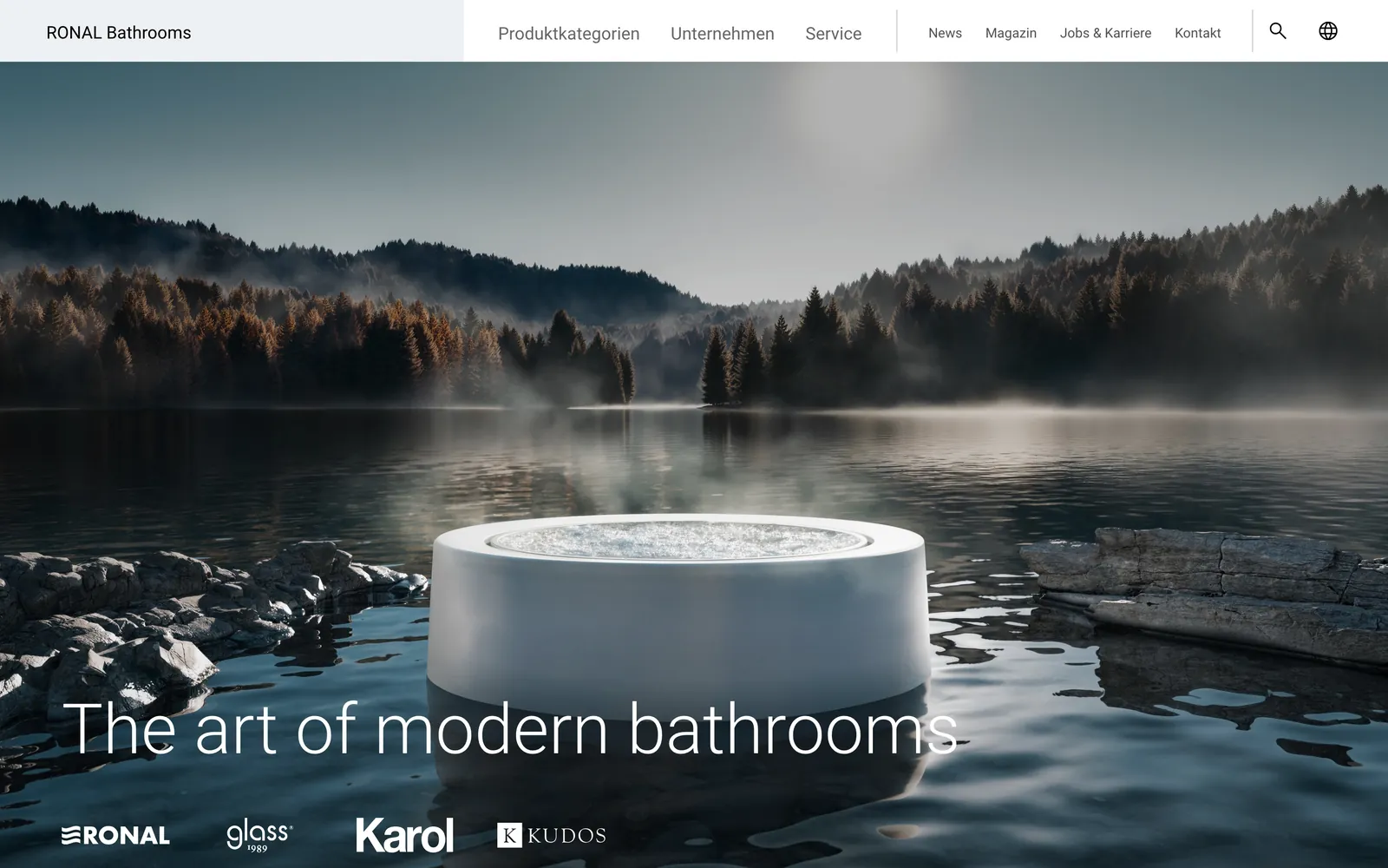 Startseite von RONAL Bathrooms